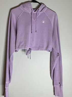 Champion Lavender Cropped Hoodie 🫟